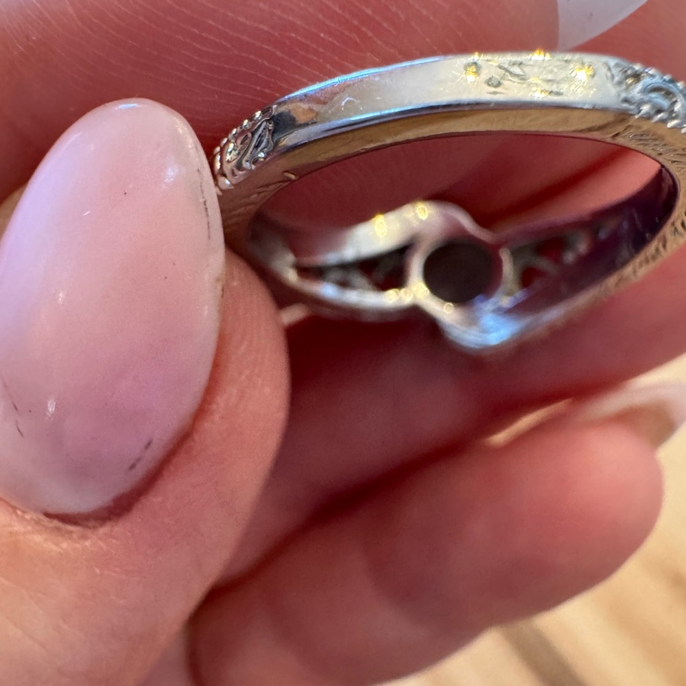 Blue Topaz And 925 Silver Ring Size 9 - Picture 5 of 8